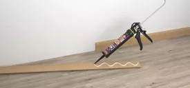 Bonding of skirting boards and ornaments