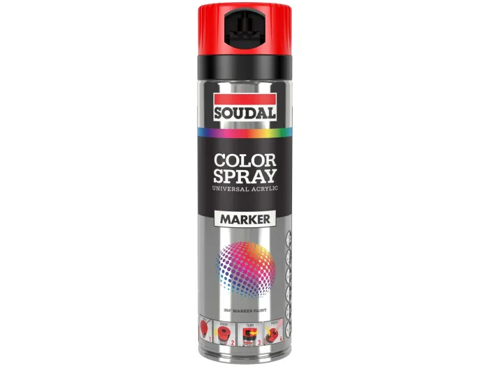Color Spray Marker Paint Fluo Punainen 500ml
